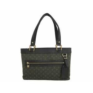 Louis Vuitton Monogram Lucille Shoulder Bag Khaki Green Canvas
